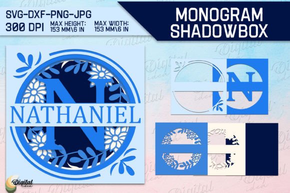 3D Layered Shadow Box Alphabet: Letter N