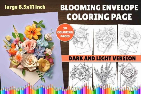 Blooming Envelope Coloring Book: A Gateway to Artistic Expression and Mindful Creativity