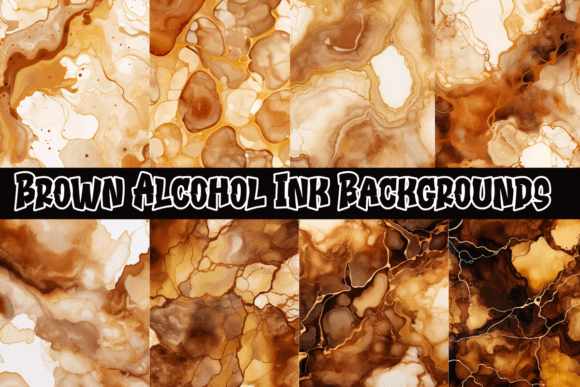 Brown Alcohol Ink Backgrounds