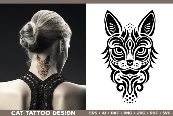 Cat SVG Cut File. Cat Silhouette: A Fusion of Art and Tradition