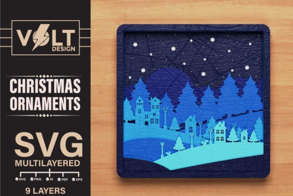Christmas Home Decor Paper Craft 3D SVG: A Versatile Digital Tool for Creative Expression