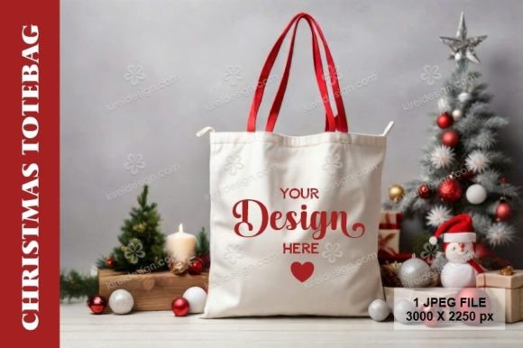 Christmas Totebag Mockup_13: A Strategic Tool for Professional Brand Presentation