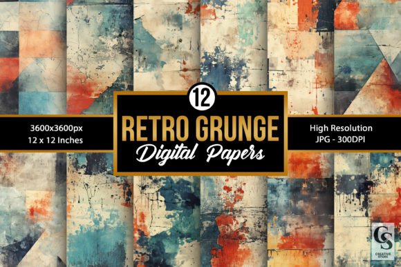 Exploring the Versatility of Retro Grunge Texture Digital Papers in Modern Design