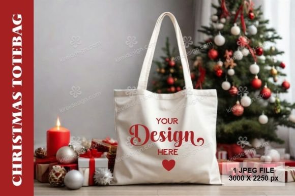 How to Use Christmas Totebag Mockup_18 for Professional Branding and Design Presentation