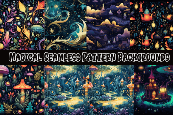 Magical Seamless Pattern Backgrounds