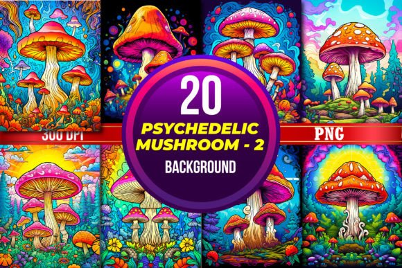 Mushroom Background for Cover Volume 2: A Digital Canvas Inspired by Nature’s Whimsy
