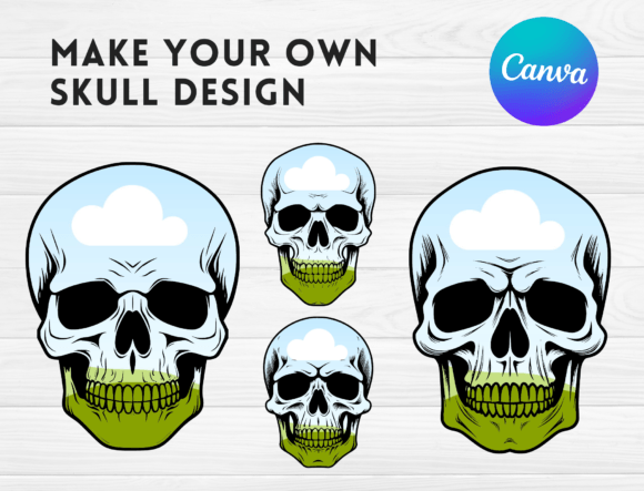 Skull Canva Frames Bundle Template Fall: A Creative Tool for Seasonal Designs