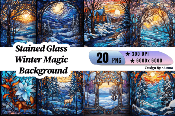 Stained Glass Winter Background: A Strategic Tool for Creative and Professional Projects