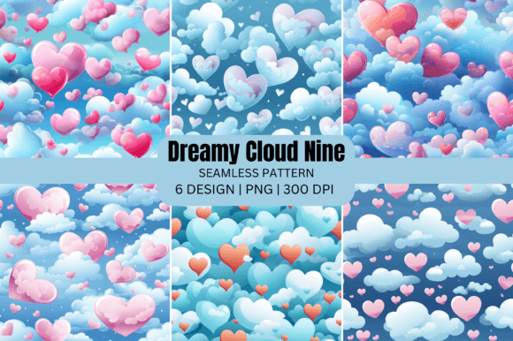 Valentine Dreamy Cloud Nine Seamless: A Versatile Design for Modern Creativity