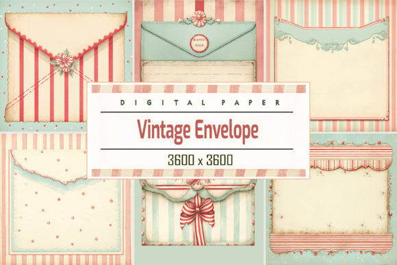Vintage Envelope Backgrounds for Professional Design